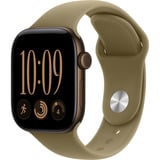 Apple Watch Series 12, Smartwatch bronze, Aluminium, 42 mm, Sportarmband Oliv M/L, Cellular