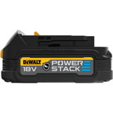 DEWALT Powerstack Akku DCBP034G, 18Volt 1,7Ah schwarz, Gehäuseschutz gegen Chemikalien, Säuren und Brennstoffe