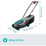 GARDENA Akku-Rasenmäher PowerMax 32/18V P4A solo, 18Volt schwarz/grau, ohne Akku und Ladegerät, POWER FOR ALL ALLIANCE