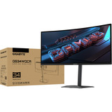 GIGABYTE GS34WQCA, Gaming-Monitor 86.4 cm (34 Zoll), schwarz, WQHD, VA, Curved, FreeSync-Premium, Adaptive-Sync, 120Hz Panel