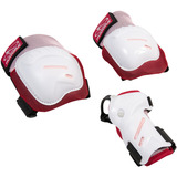 HUDORA Biomechanisches Protektoren Set Comfort pink/weiß, Größe M