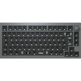 Keychron Q1 Barebone ISO Knob, Gaming-Tastatur grau, Hot-Swap, Aluminiumrahmen, RGB