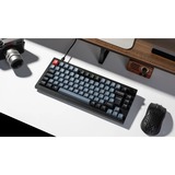 Keychron V1 Knob, Gaming-Tastatur schwarz/blaugrau, DE-Layout, Keychron K Pro Brown, Hot-Swap, RGB, PBT