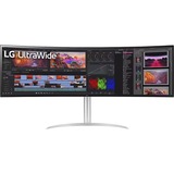 LG 49BQ95C-W, LED-Monitor 124.4 cm (49 Zoll), weiß/silber, DQHD, IPS, HDR, USB-C, 144Hz Panel