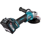 Makita Akku-Winkelschleifer GA013GM201 XGT, 40Volt blau/schwarz, 2x Li-Ion XGT Akku 4,0Ah, MAKPAC Gr.4