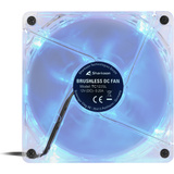 Sharkoon Gehäuselüfter Blaue LED BULK transparent, 3-Pin-/5,25"-Anschluss, 120 mm