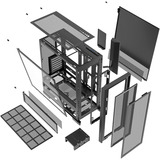 Silentware Air 2000 ARGB , Tower-Gehäuse schwarz, Inkl. 7 Lüfter