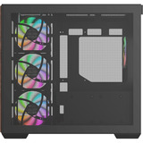 Thermaltake View 380 WS ARGB Black, Tower-Gehäuse schwarz/holz, Tempered Glass x 2, Holz-Struktur