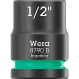 Wera 9608 Nuss-Magnetleiste B Impaktor Imperial 1 Steckschlüsseleinsatz-Satz 3/8" schwarz/grün, 9‑teilig, zöllig, für Schlagschrauber