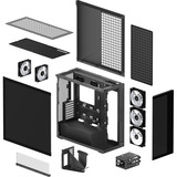 ARCTIC Xtender VG Mirror Black Design, Tower-Gehäuse schwarz, Tempered Glass x 2 (verspiegelt)