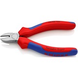 KNIPEX Seitenschneider 70 02 125, Schneid-Zange rot/blau, Länge 125mm