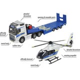 Simba Volvo Truck + Airbus Police Helicopter, Spielfahrzeug 