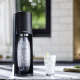 SodaStream Wassersprudler TERRA Megapack schwarz, inkl. 3 Kunststoffflaschen, CO₂-Zylinder	