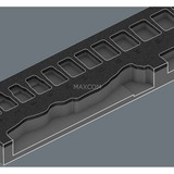 Wera 9721 Schaumstoffeinlage 8000 B Zyklop Knarre 3/8" Set 1, 23‑teilig, Werkzeug-Set schwarz/grau, Knarren- und Stecknuss-Satz, in Schaumstoffeinlage für Werkstattwagen