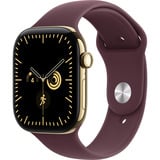Apple Watch Series 12, Smartwatch Titan Gold, 46 mm, Sportarmband Burgund S/M, Cellular