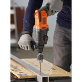 BLACK+DECKER Bohrhammer BEHS01K-QS schwarz/orange, 650 Watt, Koffer