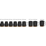 Bosch Professional PRO Impact Steckschlüsseleinsatz-Set 3/4", 9-teilig schwarz, Standard