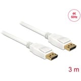 DeLOCK Kabel DisplayPort 1.2 Stecker > DisplayPort Stecker 4K weiß, 3 Meter