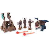 Spin Master Drachenzähmen leicht gemacht Drachenkampf Spielset - Fleischklops mit Katapult, Spielfigur 