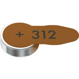 TestA Hörgerätebatterie Hearing Aid Zinc Air 312, PR41 6 Stück, Größe 312