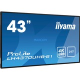 iiyama LH4370UHB-B1, Public Display schwarz, UltraHD/4K, HDMI, Android