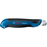Bosch Cuttermesser-Set Professional, 2-teilig, Teppichmesser blau, für Abbrechklingen und Trapezklingen