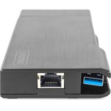 Digitus Universal Docking Station Travel, Dockingstation HDMI, USB, USB-C, VGA, RJ-45, Kartenleser