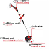 EINHELL Power X-Change Akku-Rasentrimmer GE-CT 18/33 Li E-Solo, 18Volt rot/schwarz, ohne Akku und Ladegerät