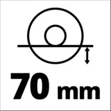 EINHELL Professional Akku-Winkelschleifer AXXIO 36/230 Q, 36Volt (2x18V) rot/schwarz, ohne Akku und Ladegerät