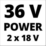 EINHELL Professional Akku-Winkelschleifer AXXIO 36/230 Q, 36Volt (2x18V) rot/schwarz, ohne Akku und Ladegerät