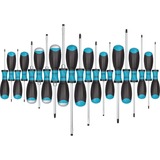 Hazet Schraubendreher Satz 810SPC/21, 21-teilig schwarz/blau, Rutschfester HAZET-3-Komponenten-Griff