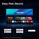 Hisense 50E7S PRO Hi-QLED-Fernseher 126 cm (50 Zoll), schwarz/dunkelgrau, UltraHD/4K, Free-Sync-Premium, 144Hz Panel