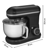 Medion LIFE Digitale Küchenmaschine MD18420 schwarz, 1.200 Watt, 5 Liter Schüssel, inkl. Eisschüssel