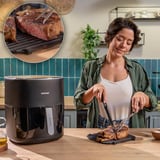 Cecotec Heißluftfritteuse Cecofry&Grill Duoheat 6500 schwarz, 2.200 Watt, Korb 6,5 Liter, mit Sichtfenster, doppeltes Heizelement