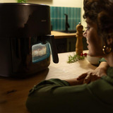 Cecotec Heißluftfritteuse Cecofry&Grill Duoheat 6500 schwarz, 2.200 Watt, Korb 6,5 Liter, mit Sichtfenster, doppeltes Heizelement