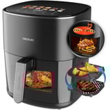 Cecotec Heißluftfritteuse Cecofry&Grill Duoheat 6500 schwarz, 2.200 Watt, Korb 6,5 Liter, mit Sichtfenster, doppeltes Heizelement