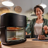 Cecotec Heißluftfritteuse Cecofry&Grill Duoheat 6500 schwarz, 2.200 Watt, Korb 6,5 Liter, mit Sichtfenster, doppeltes Heizelement