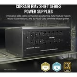 Corsair RM750x SHIFT 80 PLUS Gold Generalüberholt, PC-Netzteil schwarz, 1x 12-Pin High Power GPU, 2x PCIe, Kabel-Management, 750 Watt
