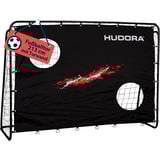 HUDORA Fußballtor Trainer mit Torwand schwarz, Motiv Blur