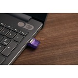 Kingston DataTraveler microDuo 3C 256 GB, USB-Stick violett/transparent, USB-A 3.2 Gen 1, USB-C 3.2 Gen 1