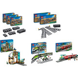 LEGO City Bahnhof-Komplett-Set Bundle, Konstruktionsspielzeug 
