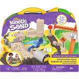 Spin Master Kinetic Sand - Deluxe Baustellen-Koffer, Spielsand 
