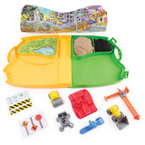 Spin Master Kinetic Sand - Deluxe Baustellen-Koffer, Spielsand 
