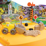 Spin Master Kinetic Sand - Deluxe Baustellen-Koffer, Spielsand 