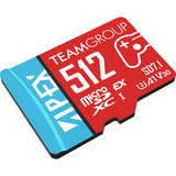 Team Group APEX SD7.1 512 GB SDXC, Speicherkarte rot/blau, MicroSD Express