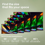 Hisense 100UR8DS RGB MiniLED, LED-Fernseher 253 cm (100 Zoll), schwarz/dunkelgrau, UltraHD/4K, Hi-View AI Engine RGB, 180Hz Panel