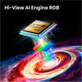 Hisense 100UR8DS RGB MiniLED, LED-Fernseher 253 cm (100 Zoll), schwarz/dunkelgrau, UltraHD/4K, Hi-View AI Engine RGB, 180Hz Panel