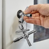 KNIPEX TwinKey 00 11 01, Steckschlüssel für gängige Schränke und Absperrsysteme