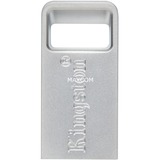 Kingston DataTraveler Micro 64 GB, USB-Stick silber, USB-A 3.2 Gen 1