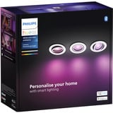 Philips Hue White & Color Ambiance Centura Einbauspot 3er-Pack, LED-Leuchte weiß, rund